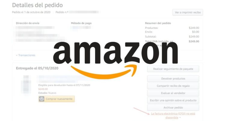 Cómo descargar e imprimir una factura de Amazon Tecnoguia