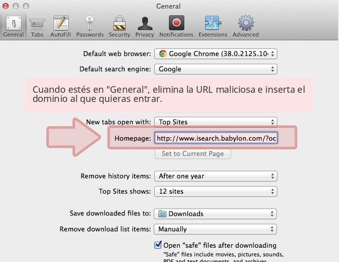 desinstalar el virus Launchpage.org en mac