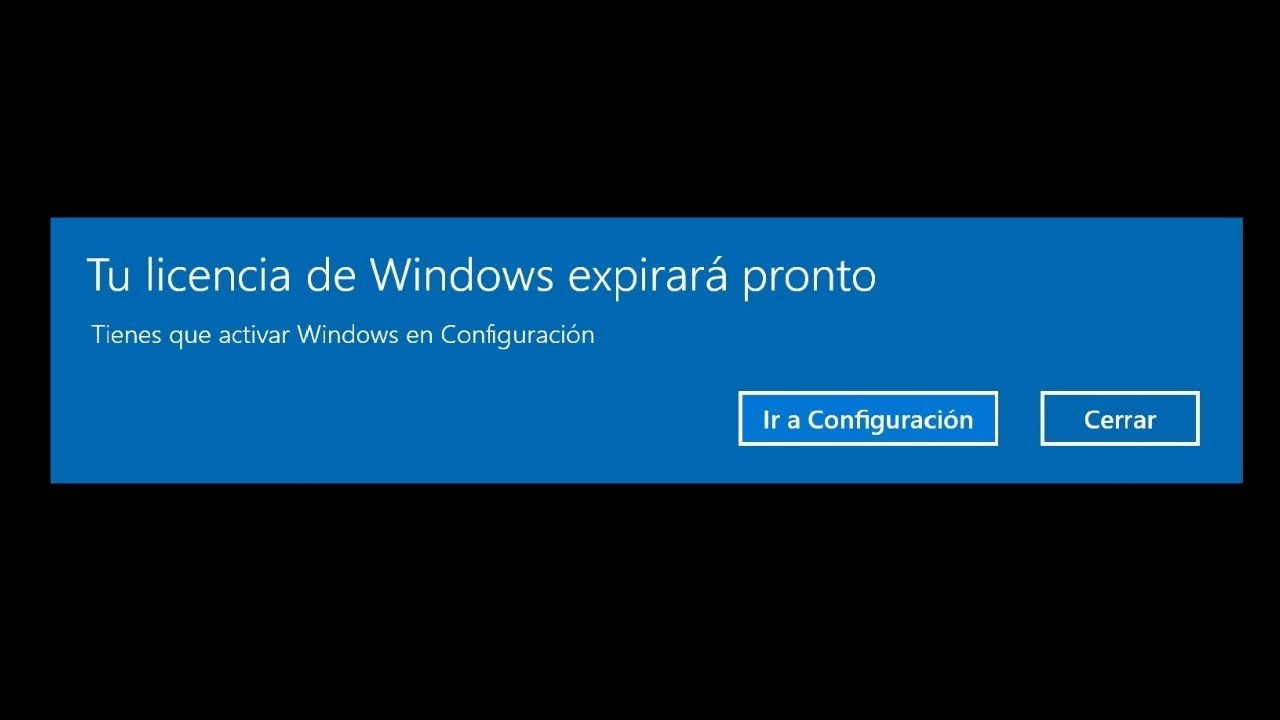 licencia windows 10 expira pronto