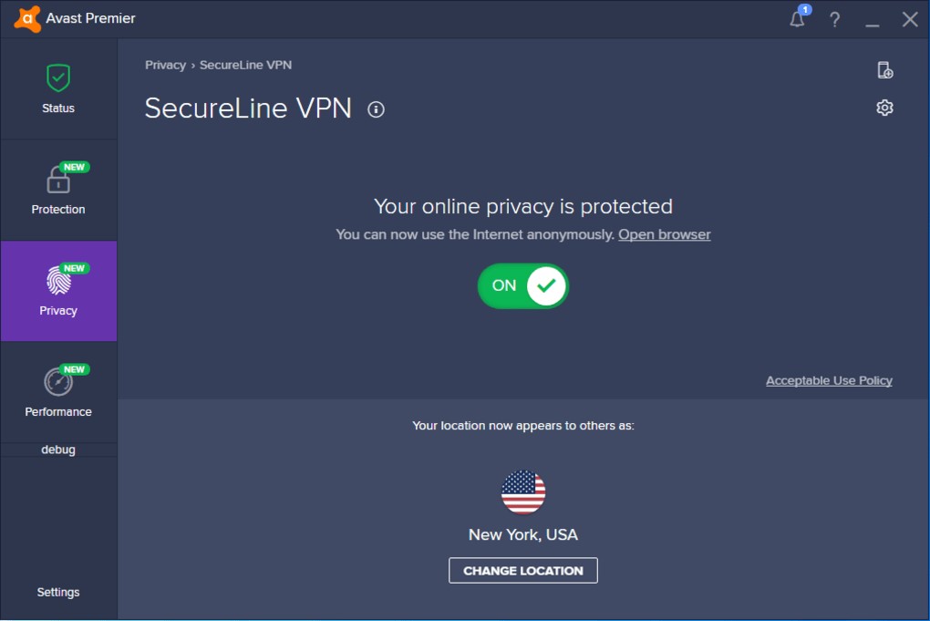 El servidor de secureline VPN ha rechazado su archivo de licencia