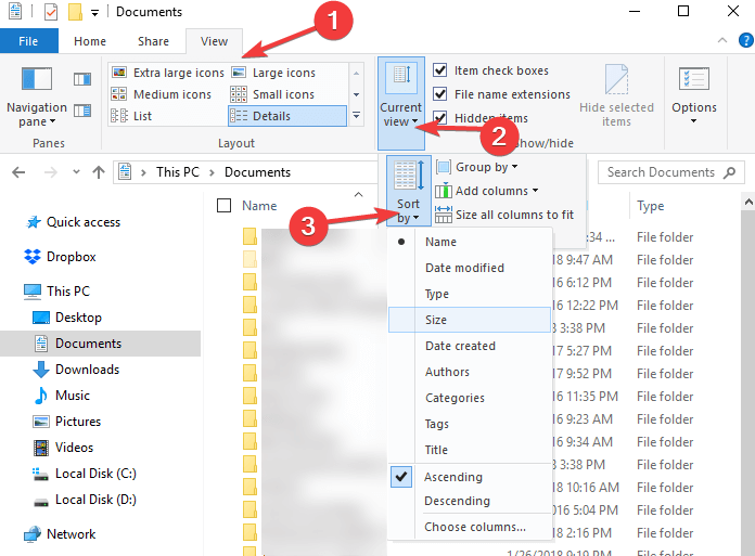 Cómo desactivar organización automática Windows 10