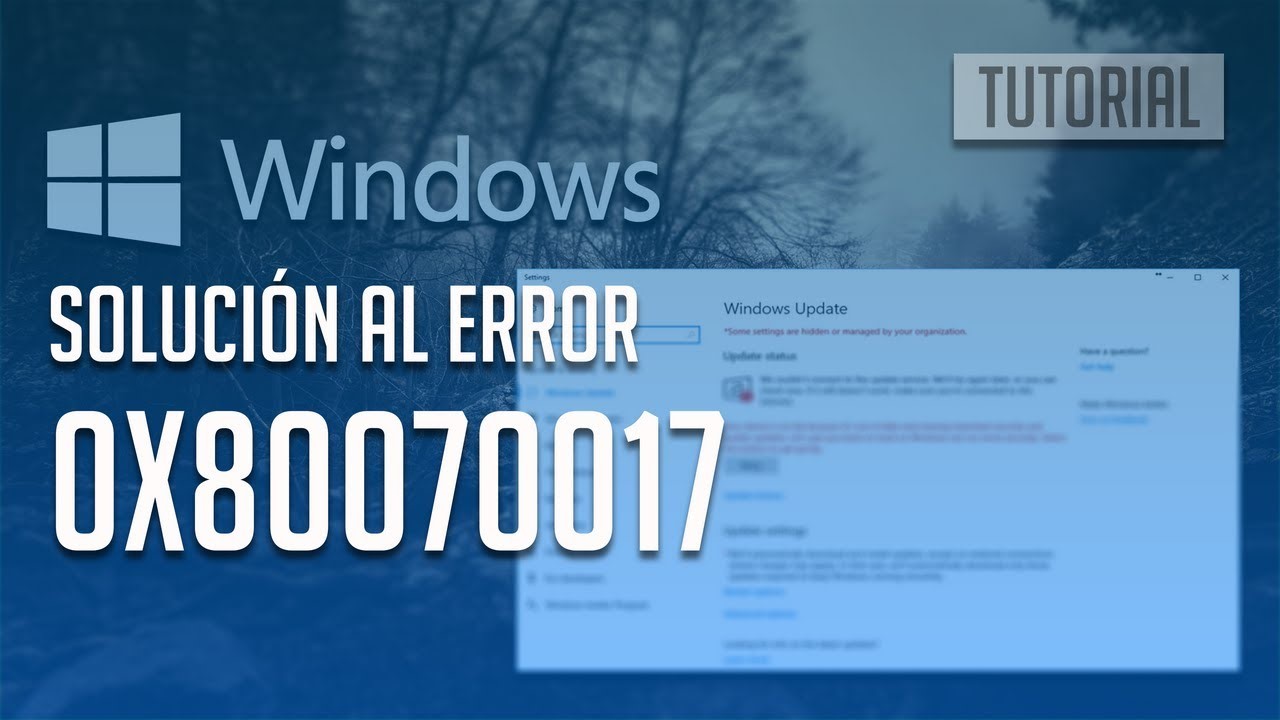 Cómo arreglar el error 0x80070017