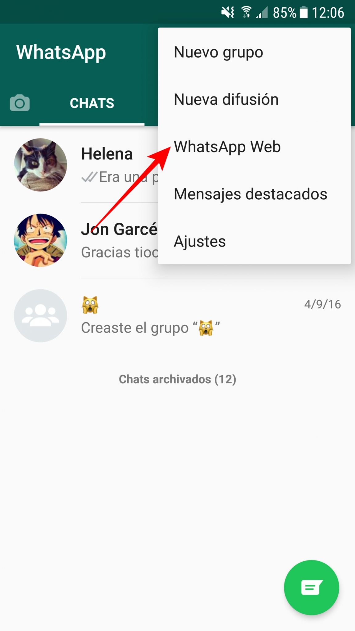 escanear codigo whatsapp web