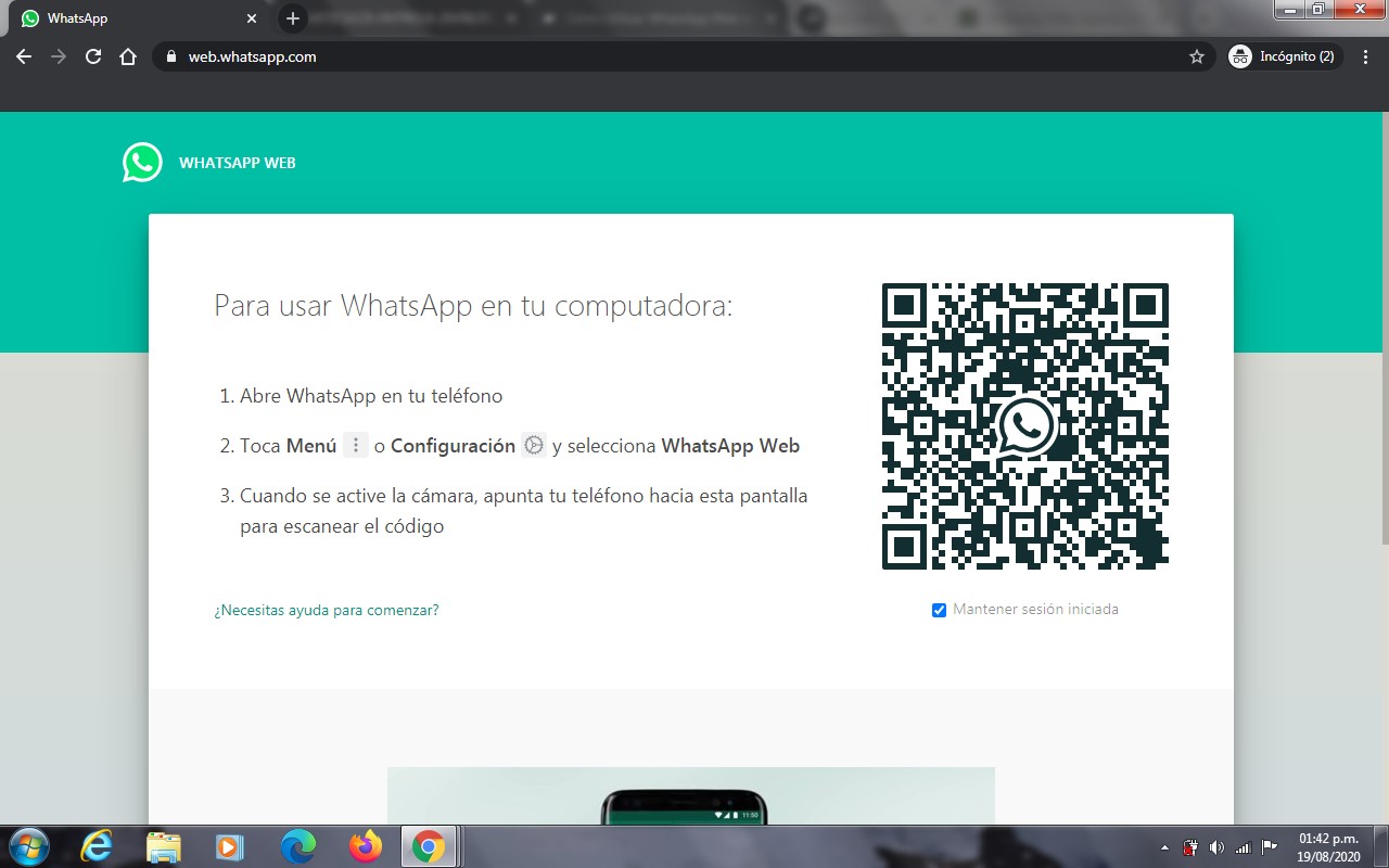 Cómo Utilizar Whatsapp Web Sin Escanear El Código Qr Tecnoguia 0289