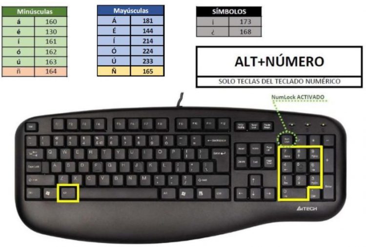Escribir la letra ñ en un teclado inglés de laptop o pc Tecnoguia