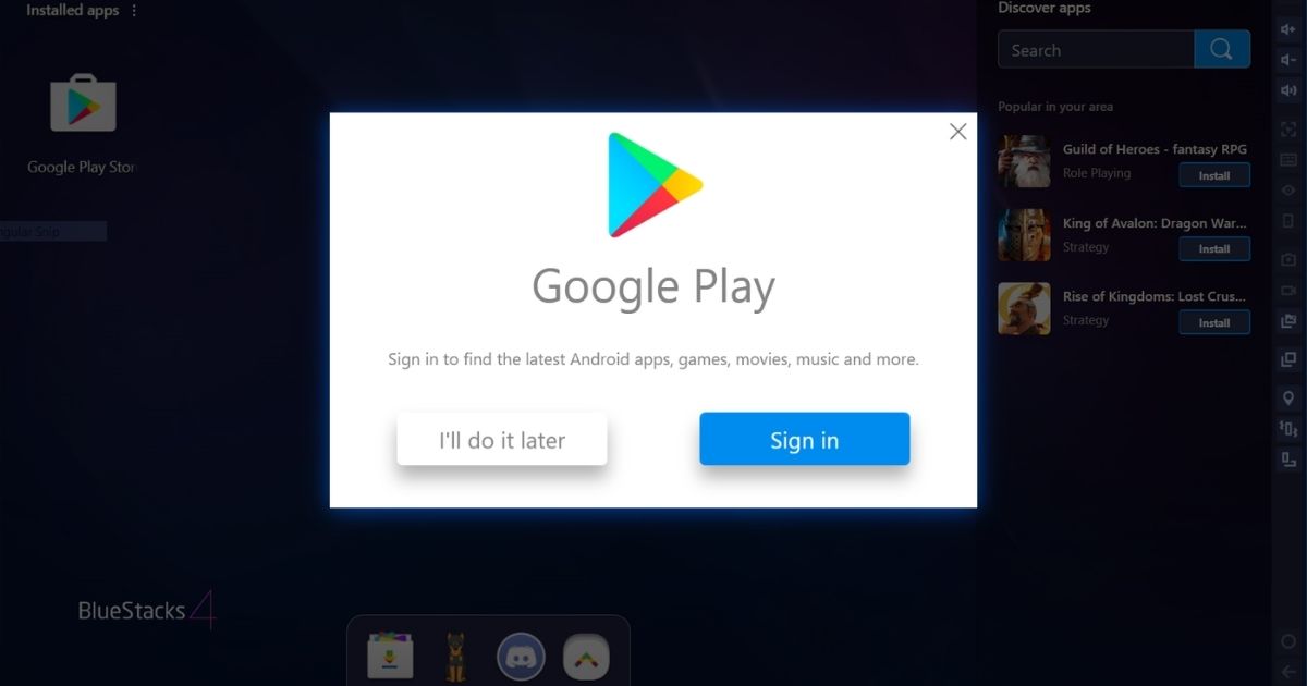 Descargar Google Play para PC