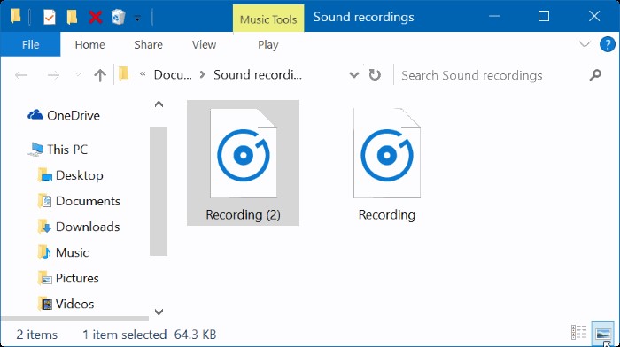 Dónde guarda los archivos la grabadora de voz en Windows 10