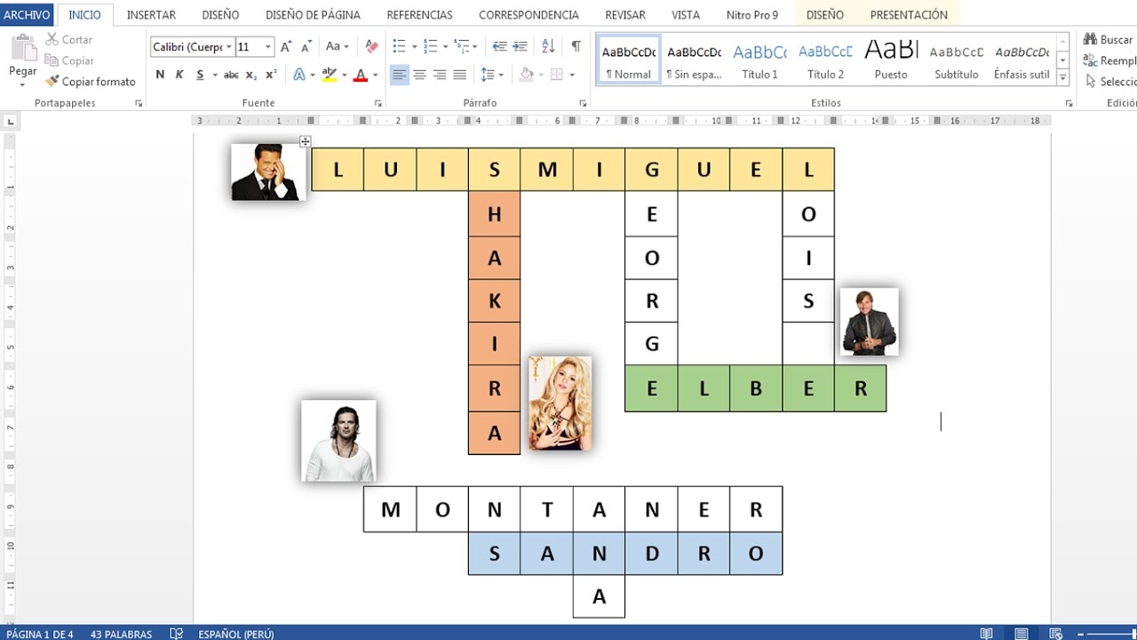 Cómo Hacer O Crear Un Crucigrama En Word Tecnoguia 