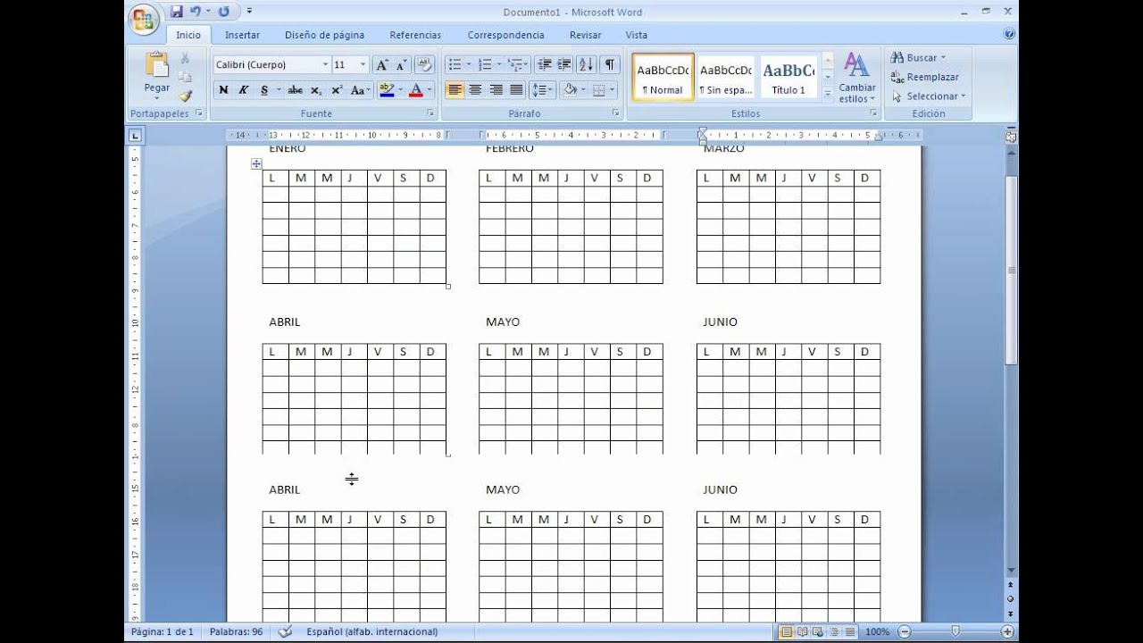 C mo Hacer O Insertar Un Calendario En Word Tecnoguia