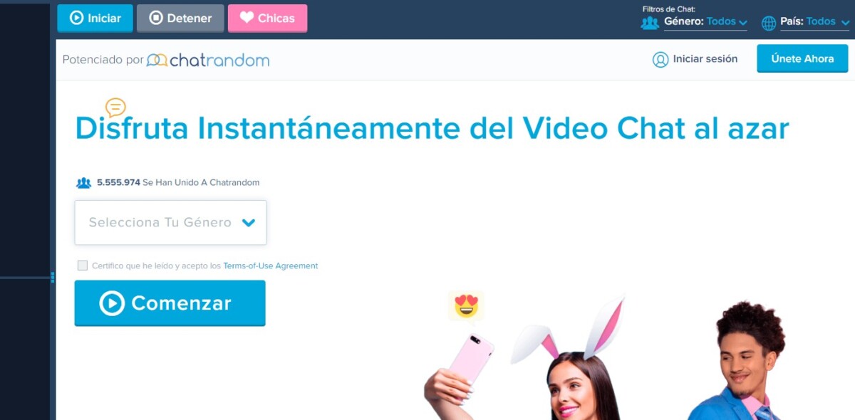 Chicas mas chats omegle con Video Chat