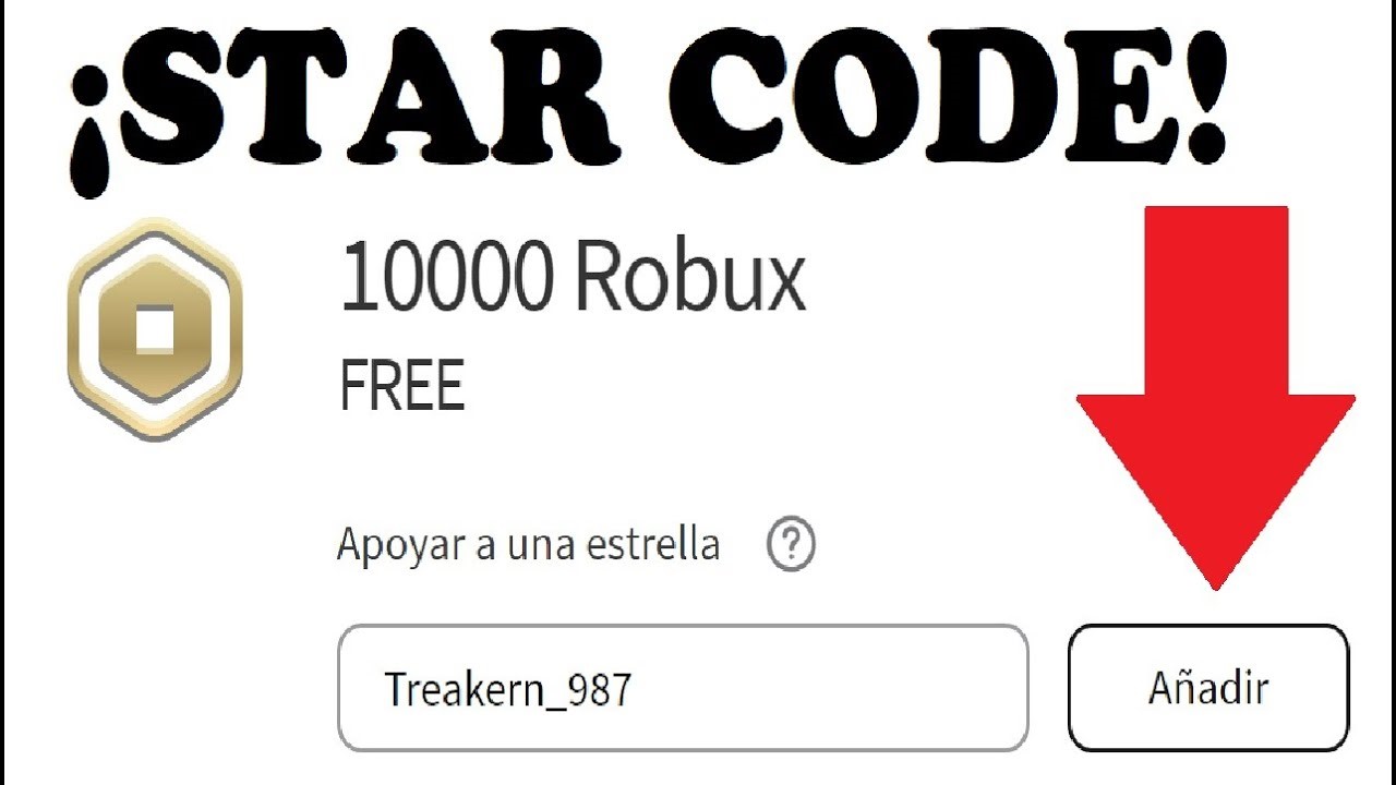 What Is The Free Robux Star Code - star code roblox robux