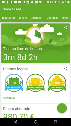 Aplicaciones para dejar de fumar