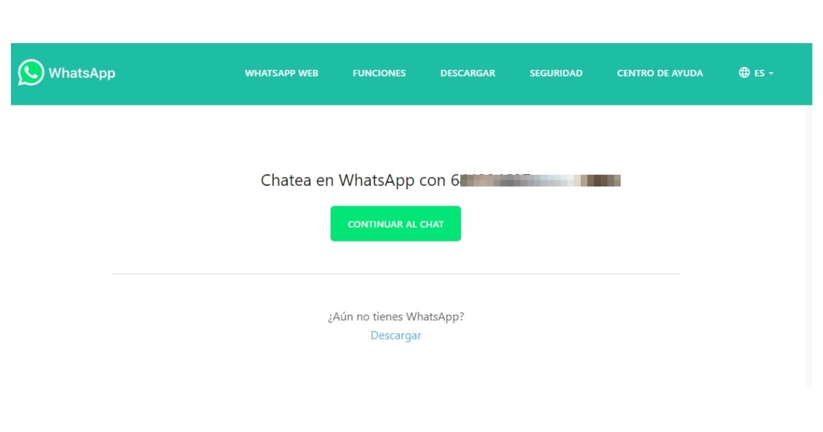 enviar mensajes de WhatsApp sin agregar el número a contactos