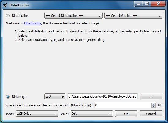 Unetbotin, Windows