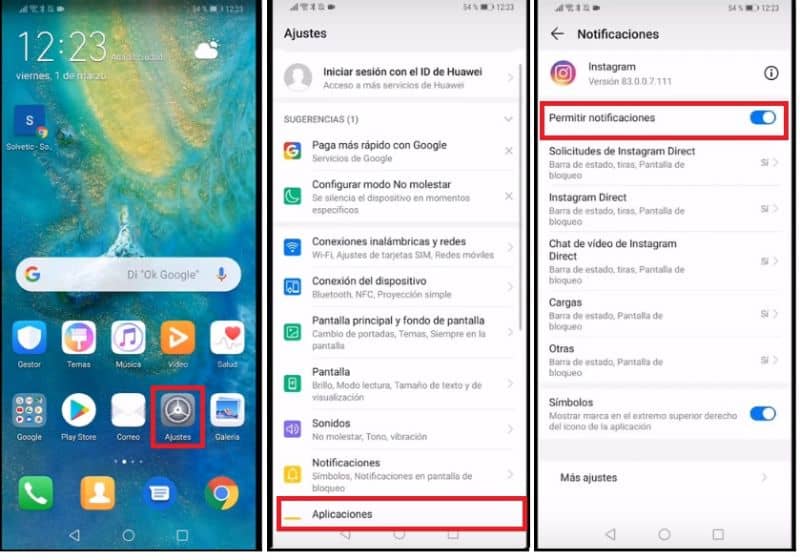 Cómo desactivar notificaciones en Instagram