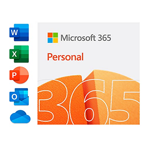 Microsoft 365 Personal para 1 PC/MAC1 tableta/ teléfono incluyendo iPad/Android/Windows Código de activación enviado por correo