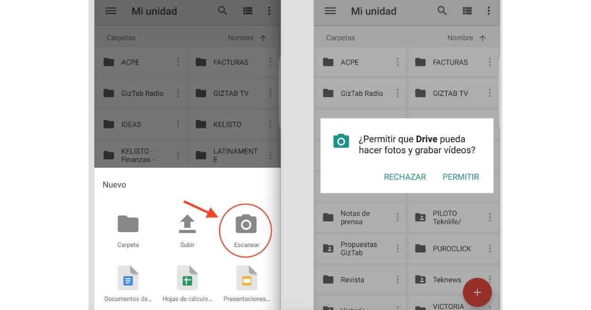 escanear documentos con android