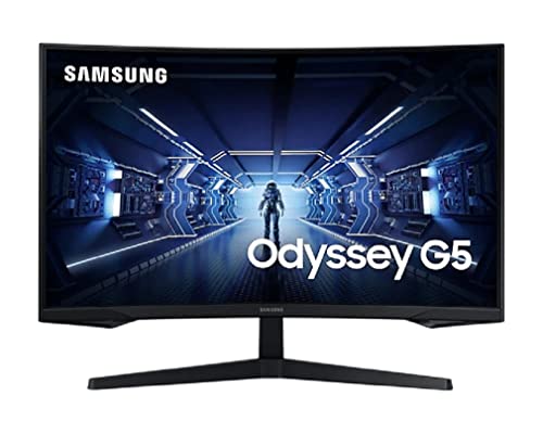 Samsung LC27G53TQWRXEN - Monitor Gaming de 27'' WQHD (2560x1440, VA, LED, HDMI, AMD FreeSync Premium, 16:9, 2500:1, Curvatura 1000R, 250 cd/m²,144 Hz, 1ms), negro