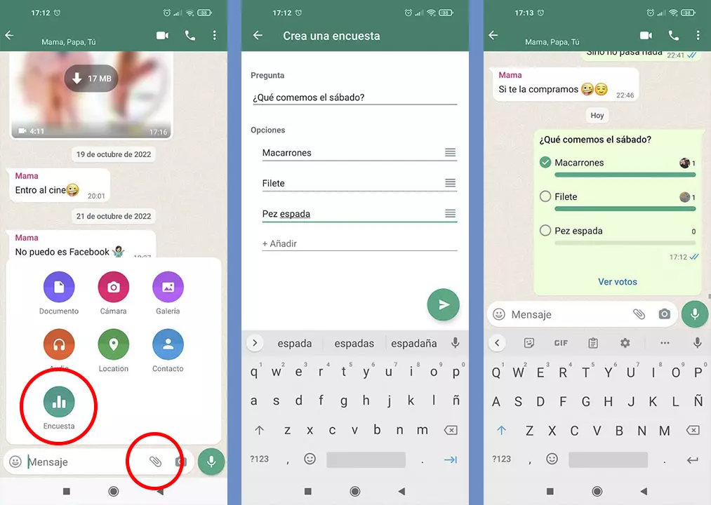 crear encuestas de whatsapp en android