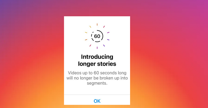 historias de 60 segundos en instagram