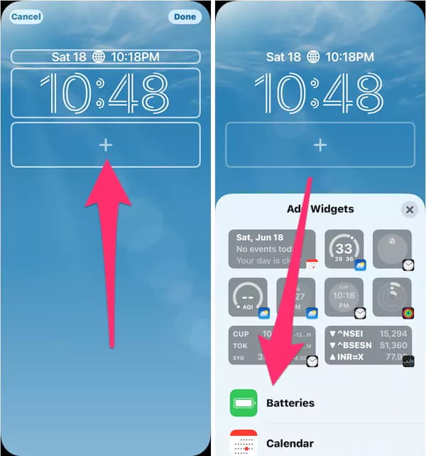 Añadir widget de bateria en pantalla de bloqueo iPhone (1)