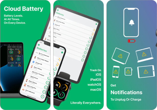 Añadir widget de bateria iPhone Cloud Battery