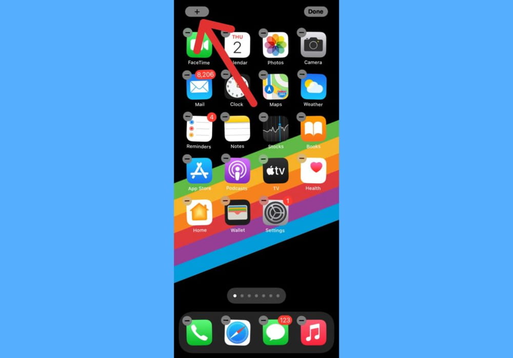 Añadir widgets en iPhone