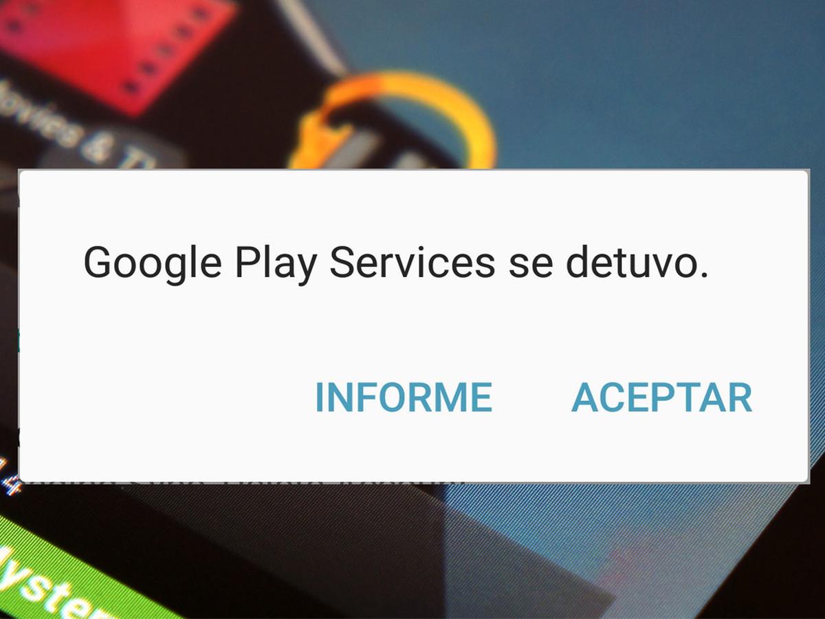 Google Play Services se ha detenido
