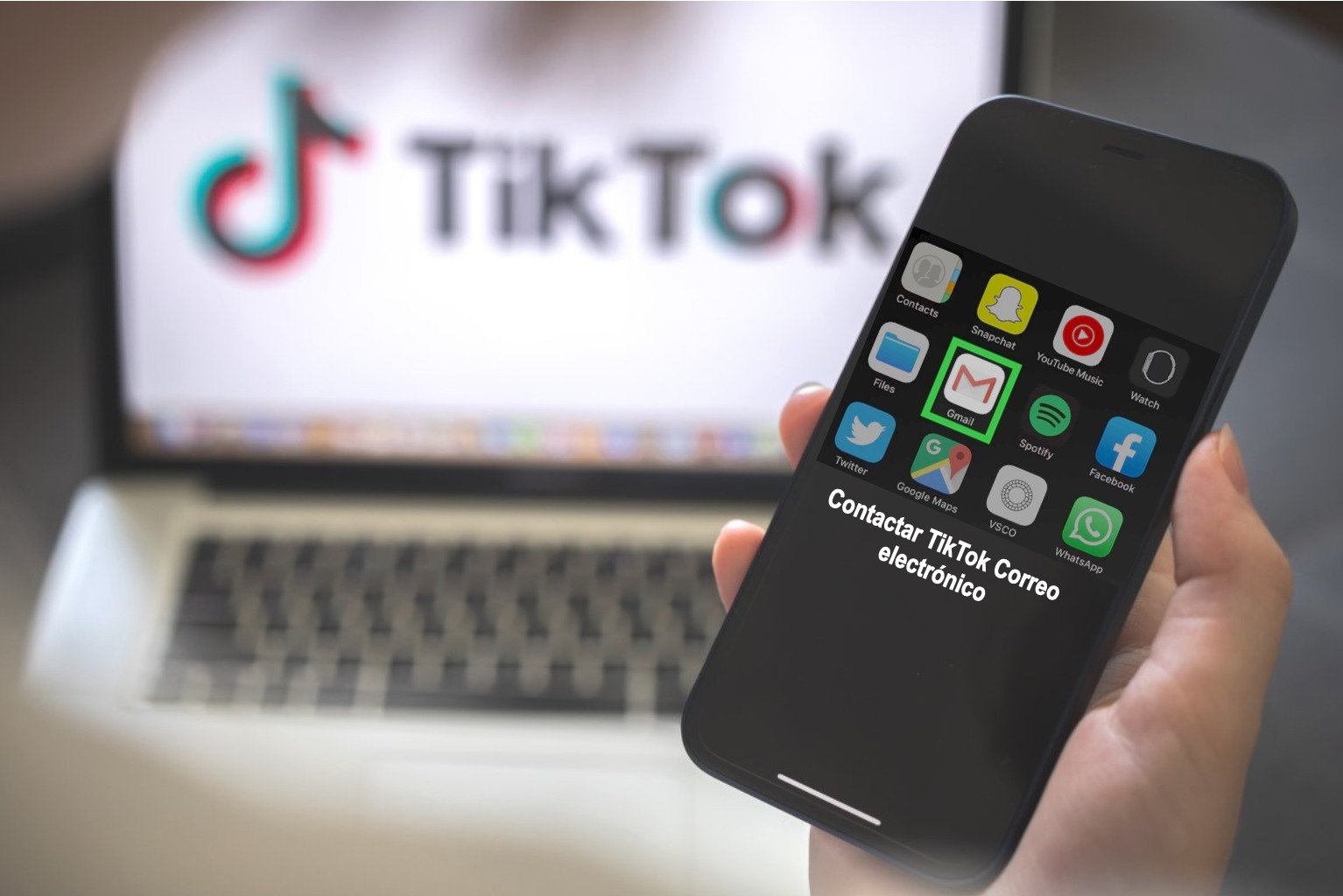 Contactar con TikTok a través de correo electrónico