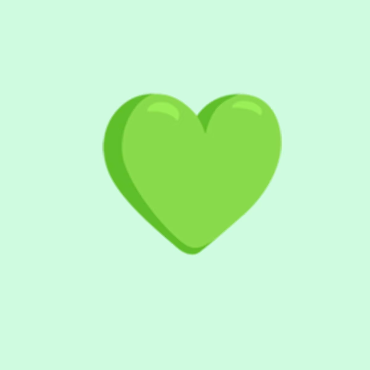 WhatsApp corazón verde