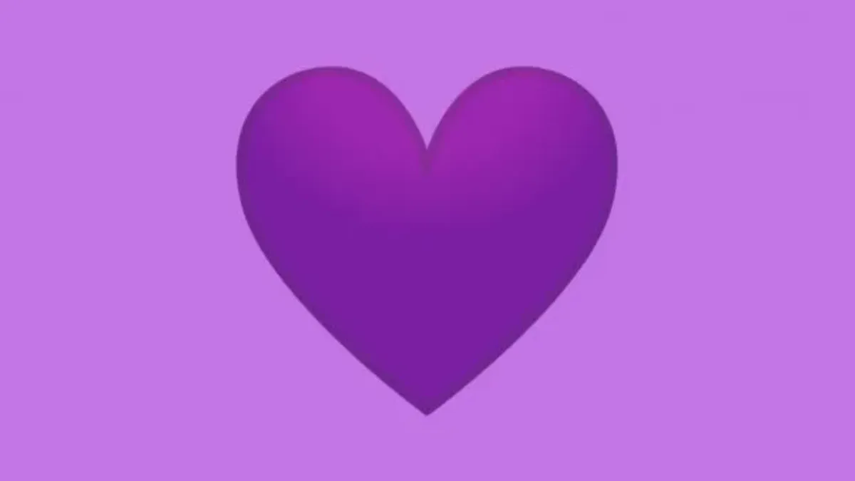 WhatsApp corazón Púrpura