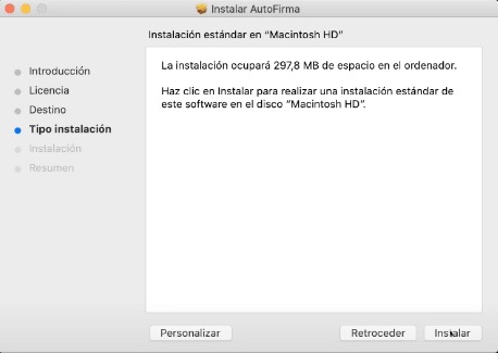 Instalar Autofirma MacOS