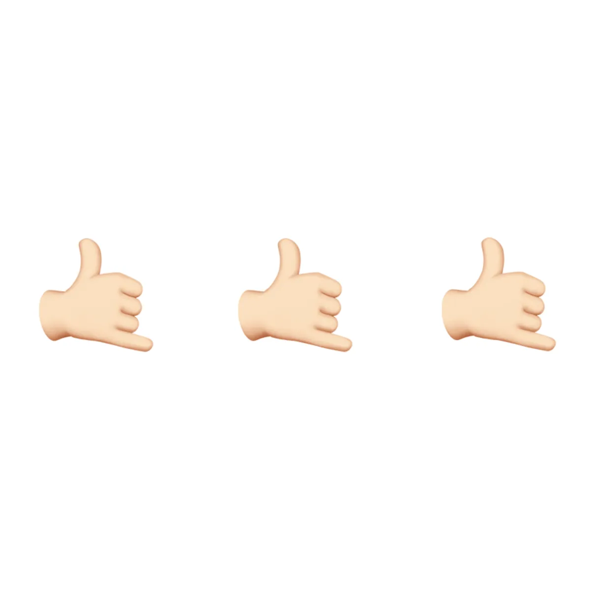 Emoji del dedo surfero
