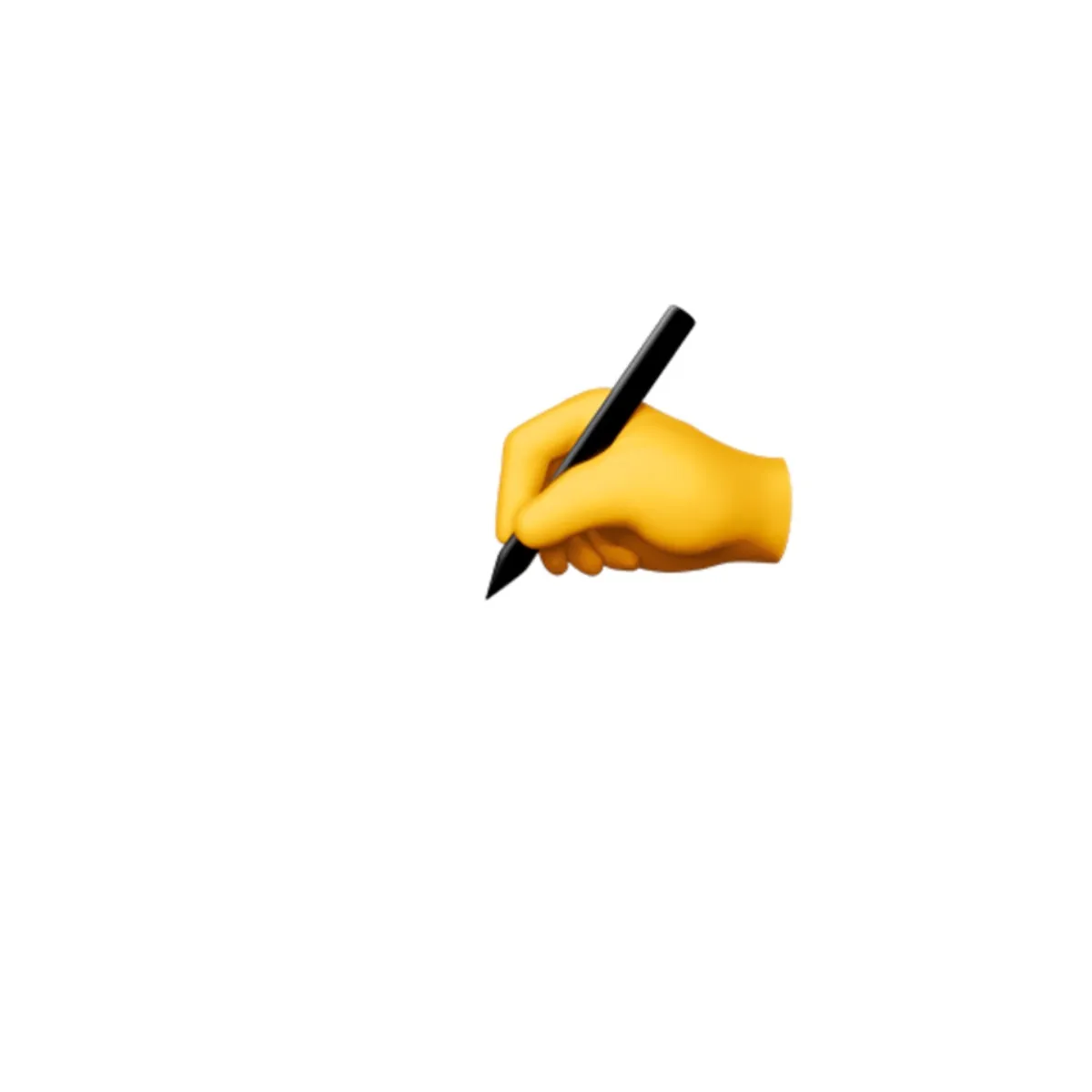 Emoji de la mano escribiendo
