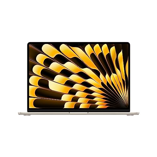 Apple 2023 MacBook Air portátil con Chip M2: Pantalla Liquid Retina de 15,3 Pulgadas, 8GB de RAM, 512 GB de Almacenamiento SSD, compatibilidad con el iPhone y el iPad, Blanco Estrella
