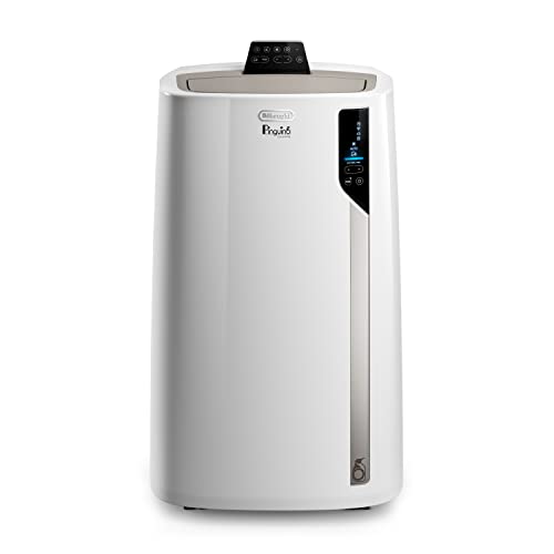 De'Longhi Pinguino PAC EL112WIFI - Climatizador portátil con tecnología MyEcoRealFeel, 11.000 BTU/h, 2,9 kW, 110 m3, gas R290, 63 dB, clase energética A+, control por aplicación y voz, color blanco