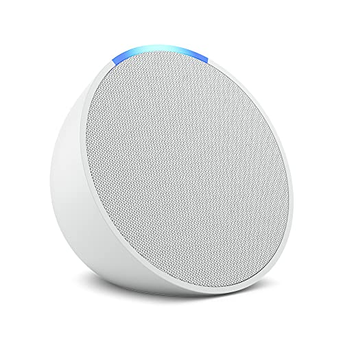 Te presentamos el Echo Pop | Altavoz inteligente Bluetooth con Alexa de sonido potente y compacto | Blanco