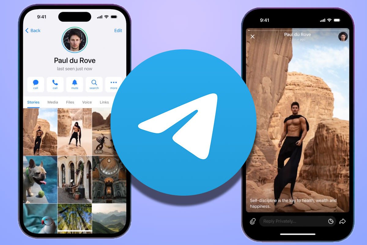 Pasos para publicar historias en Telegram