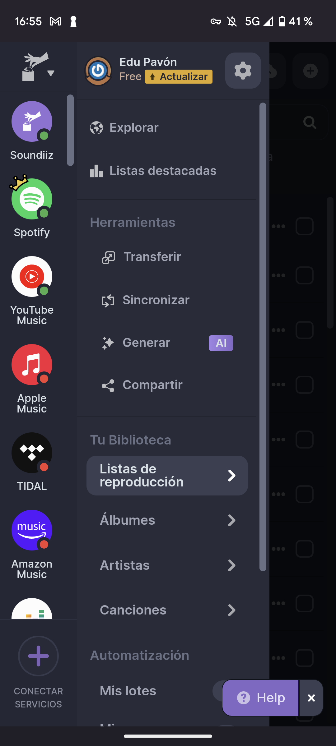 Cómo pasar tus listas de Spotify a YouTube Music