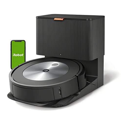 iRobot Robot Aspirador con conexión Wi-Fi Roomba® j7+ con Vaciado automático de la Suciedad - Dos cepillos de Goma multisuperficie - Ideal para Mascotas - Aprende, mapea y se Adapta a tu hogar