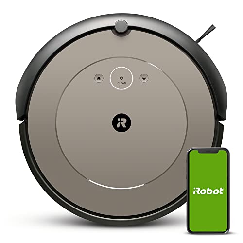 iRobot Robot Aspirador Roomba i1152 - Wi-Fi - 2 cepillos de Goma multisuperficie - Ideal Mascotas - Sugerencias Personalizadas - Compatible con tu Asistente de Voz, Color Beige Oscuro