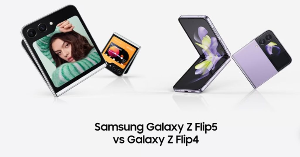 Galaxy Z Flip5 y Z Flip4
