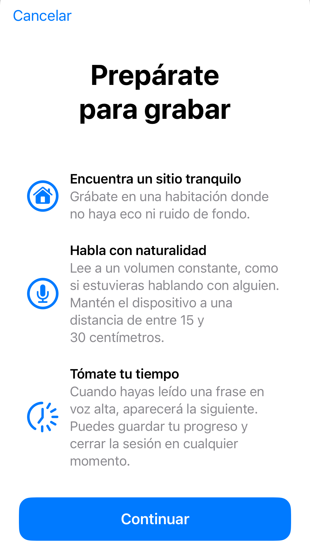 Cómo crear tu Voz Personal en iOS 17