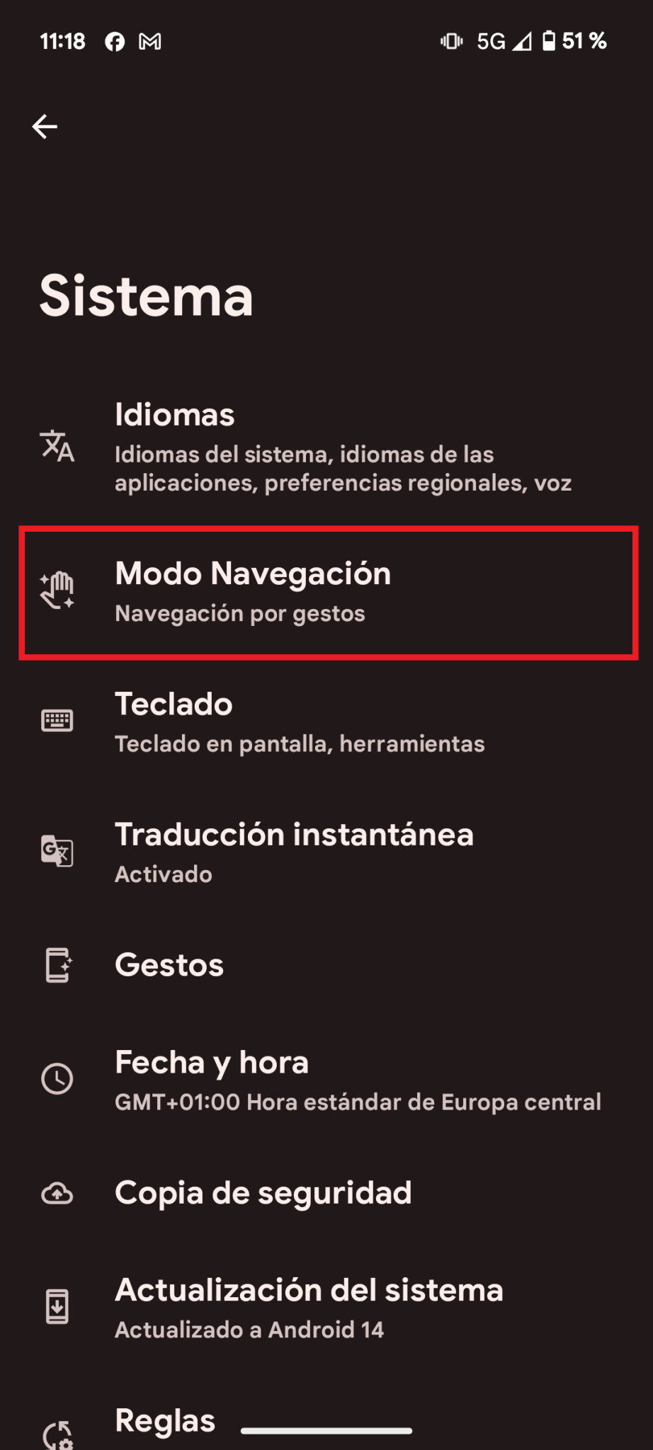 Cómo solucionar los errores de los gestos de navegación en Android ...