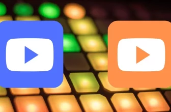 YouTube azul y YouTube naranja